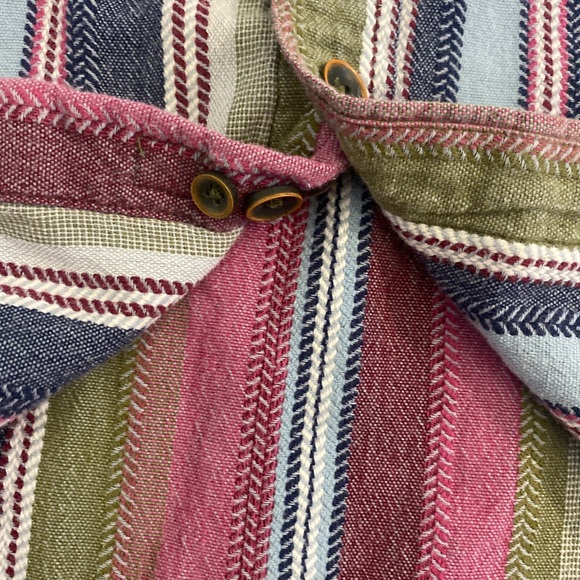 The Territory Ahead Southwestern Textured Cotton Striped Shirt Men’s XXL. - Picture 9 of 14